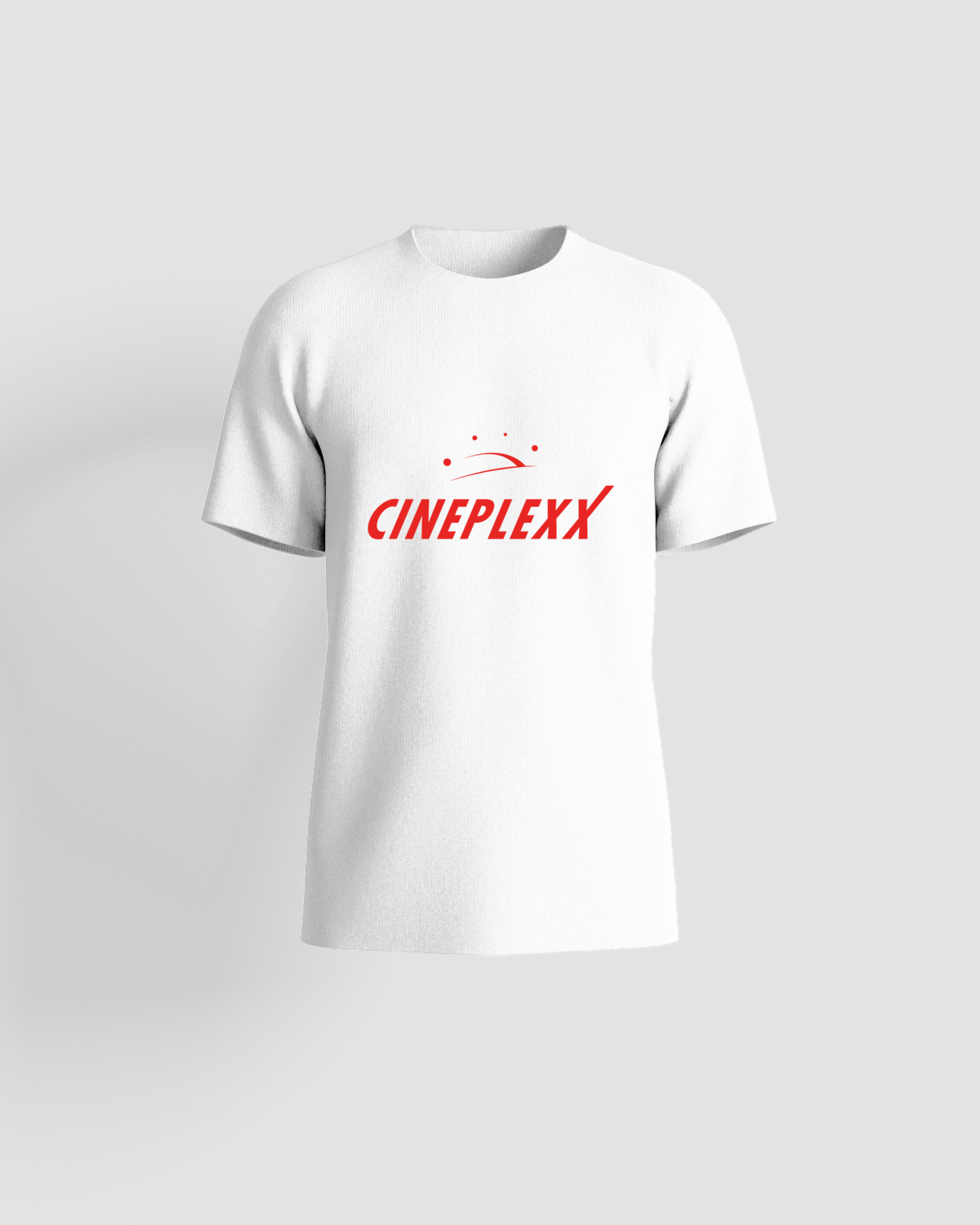 Maglietta Prime Bianco con Logo Cinema Rosso Unico